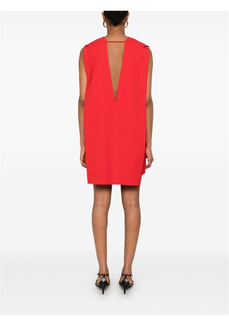 Abito con scollo profondo a V agrume in rosso Maxmara - donna MAXMARA SPORTMAX | 2512221143600002